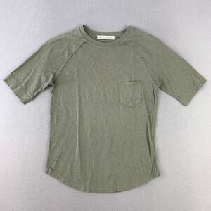 We The Free Classic Pocket Tee Womens‎ Small Green Short Sleeve Cotton Raglan